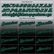 Custom Gray Kelly Green-Black Fade Fashion Performance T-Shirt