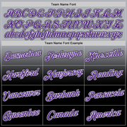 Custom Gray Purple-Black Fade Fashion Performance T-Shirt