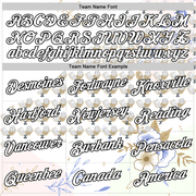 Custom White Black 3D Pickleball Paddles Balls Floral Performance T-Shirt