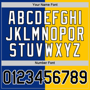 Custom Royal Black-Yellow Split Fashion Performance T-Shirt