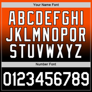 Custom Orange White-Black Fade Fashion Performance T-Shirt