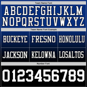 Custom Royal White-Black Authentic Fade Fashion Football Jersey