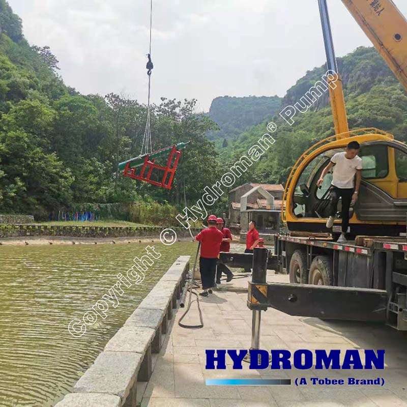 Hydroman Submersible Well Pump with Horizontal Installed