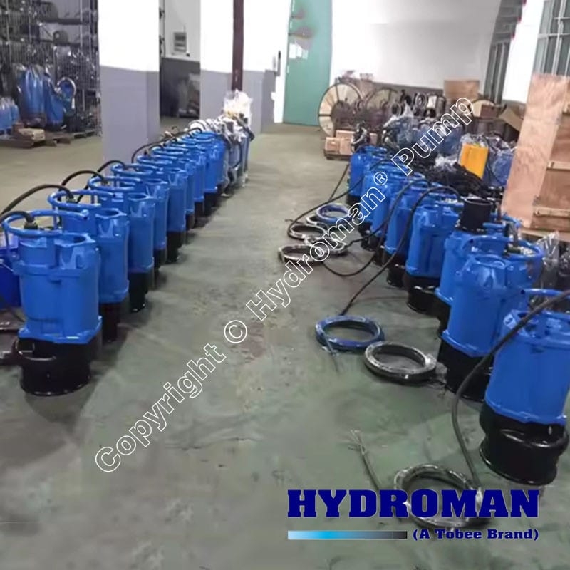 Construction site dewatering pump
