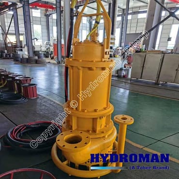 Submersible Slurry Pump with Cooling Jacket and Water Jet Ring