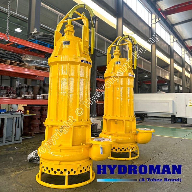 Heavy duty submersible pump for mining