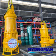 Industrial submersible pump for sludge
