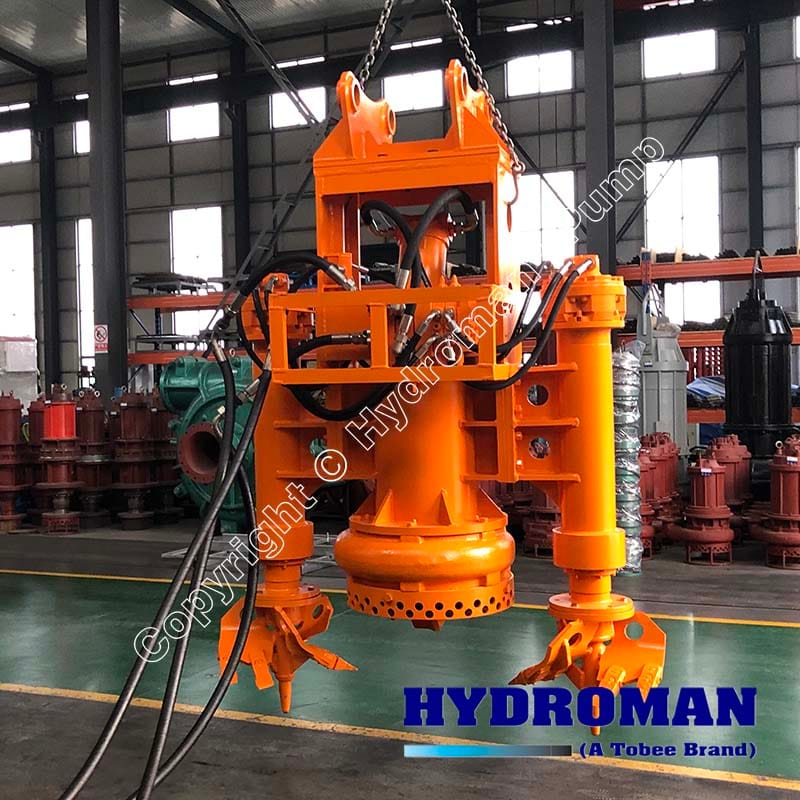 Hydraulic Dredge Pump with 2 side cutters