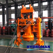Hydraulic Dredge Pump with 2 side cutters