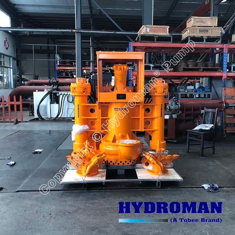 replacement of Dragflow hydraulic submersible pump for dredging