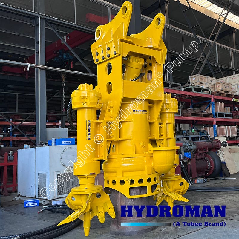 Hydraulic Dredge Pump with 2 Side Cutters