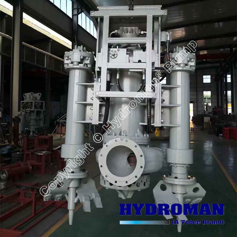 Fishfarm pond hydraulic dredge pump