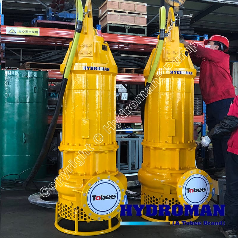 electrically powered pump solution to transfer sand