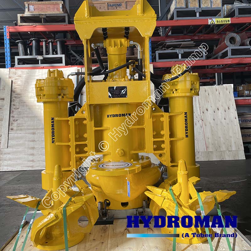 Hydroman THY Hydraulic Rock Waste Pump Mounted on Excavator for South Sudan