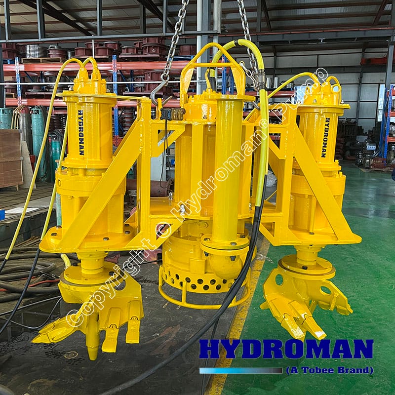 Gravel gold river dredging pump with agitators