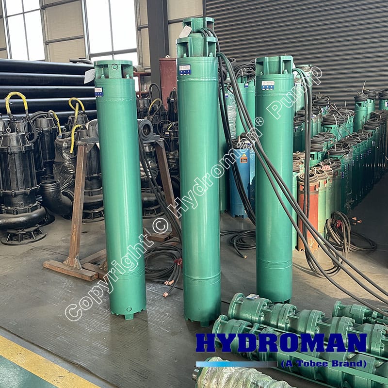 Vertical submersible pump