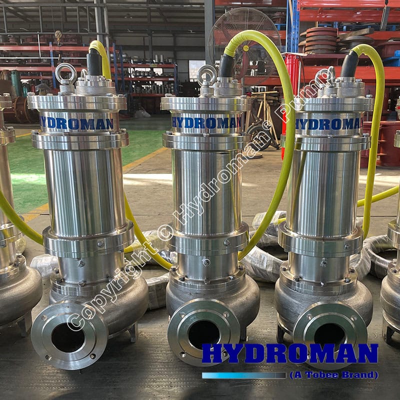 Submersible pump with stainless steel