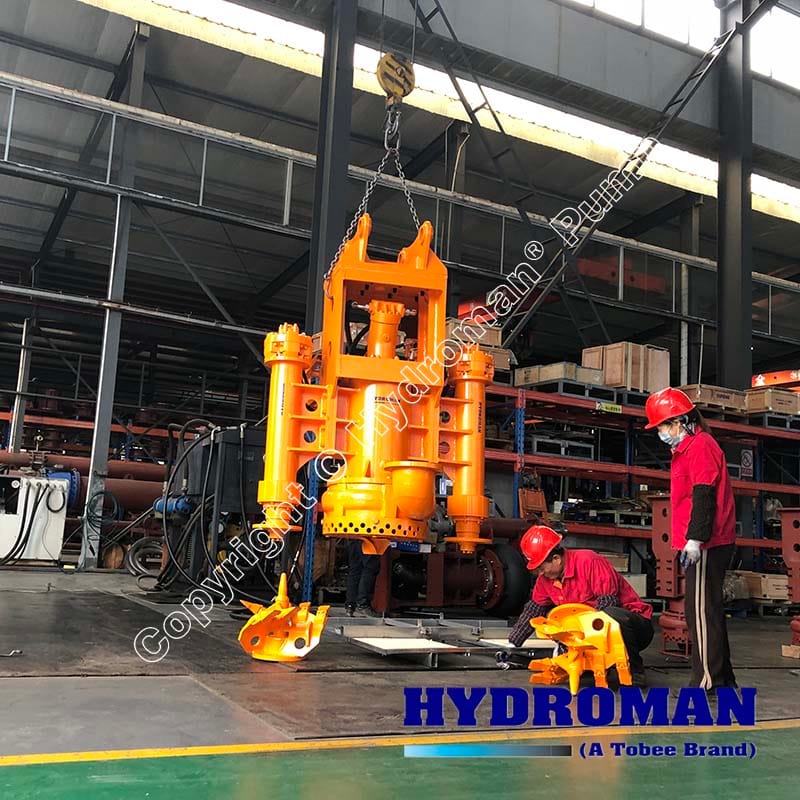 Hydraulic Dredge Pump Attached on Excavator