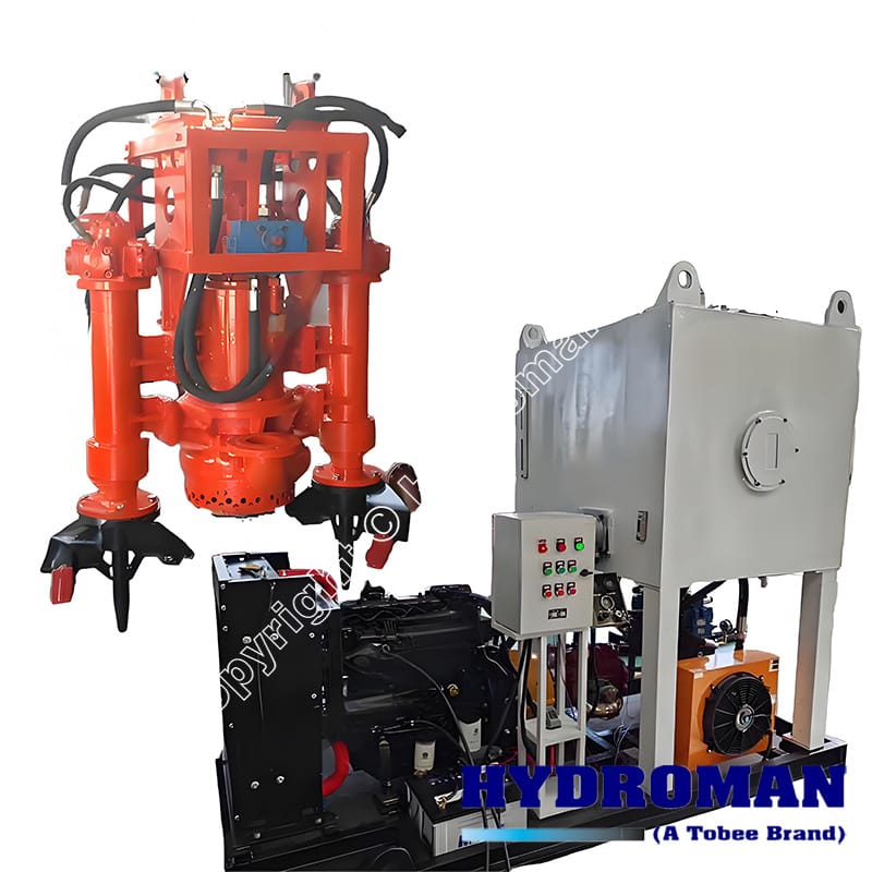 3 Inch 80mm Hydroman Marine Suction Pumps and Discharge Pumps with Hydraulic Power Cylinder for East Africa