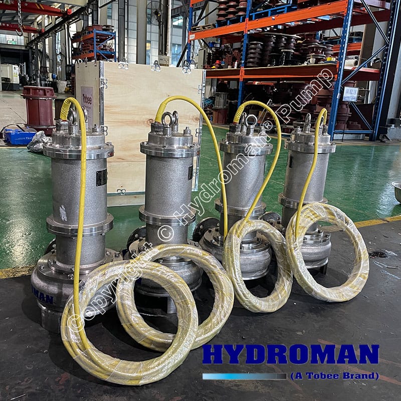 Submersible wastewater pump