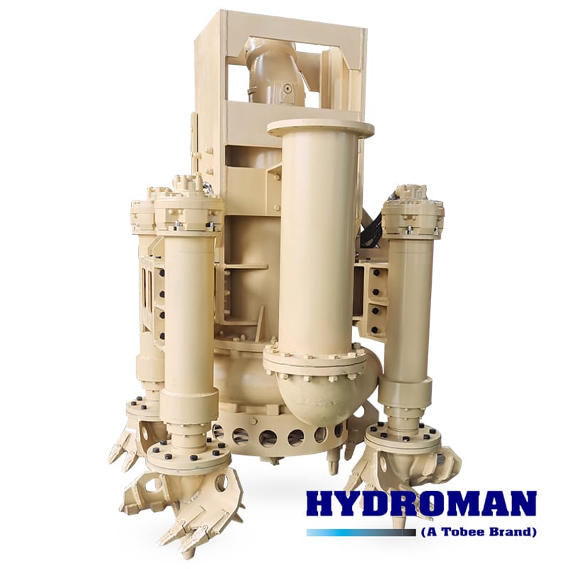 Hydroman Excavator Mounted Dredge Pump with 4 Side Cutters for Oil Sands Recovery