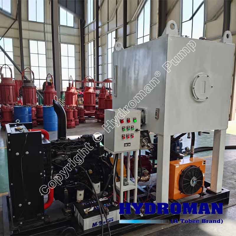 Hydroman® Hydraulic Pump for Efficient Canal Cleaning in Bahrain