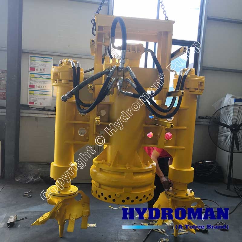 Side-Mounted Dual Cutters Hydraulic Sludge Pump for Marine Use