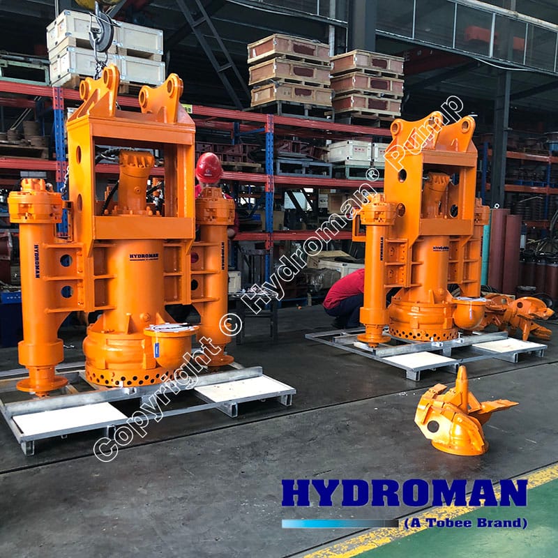 Hydroman® Hydraulic Slurry Pumps with Agitator Cutters for Lake