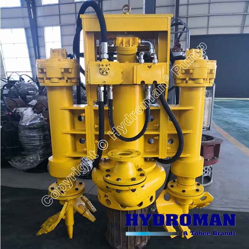 Vertical Mounted Dredge Pump with 2 Side Cutters