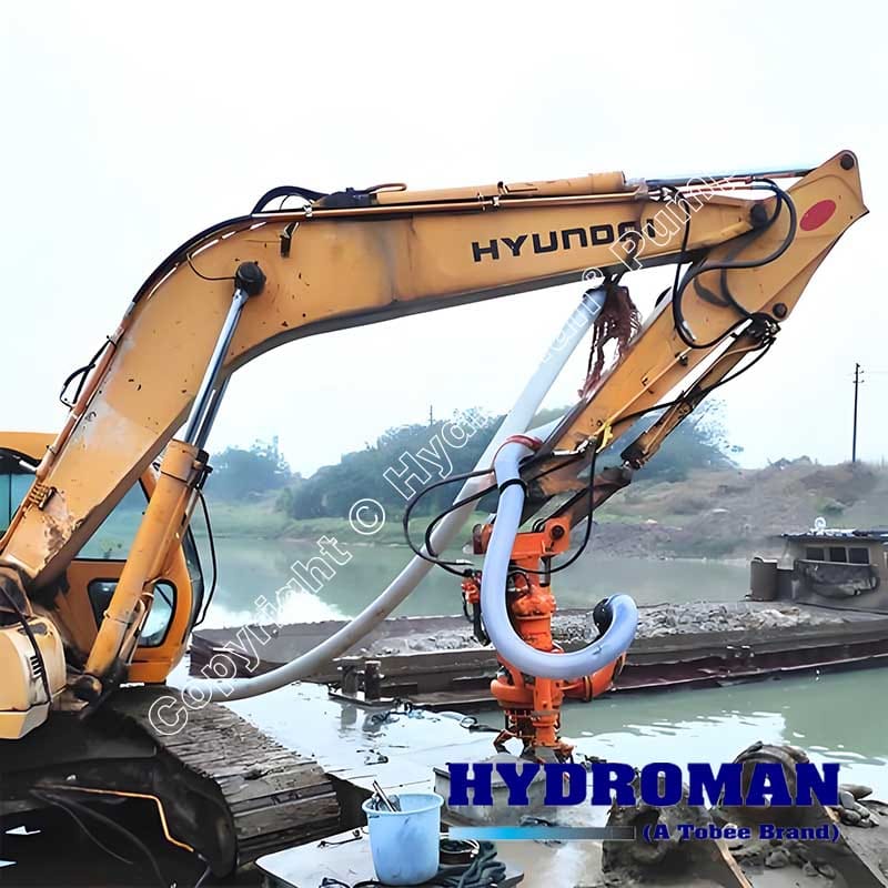 Vertical Hydraulic Pump for Soil and Water Removal