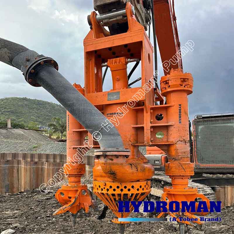 Heavy Duty Excavator Hydraulic Slurry Pump Application