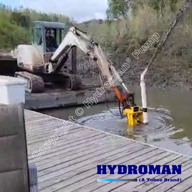 Submersible Dredge Pump with Hydraulic Drive System
