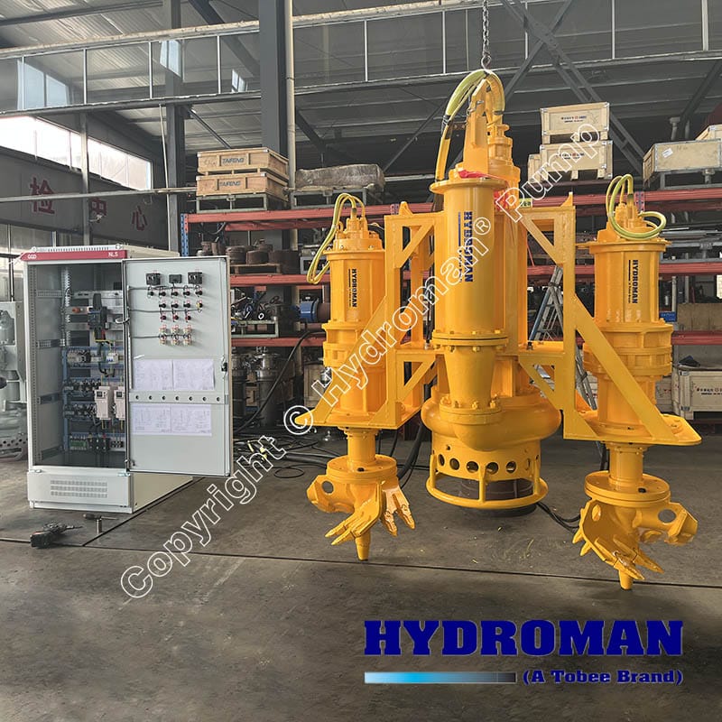 Submersible mud dredge pump