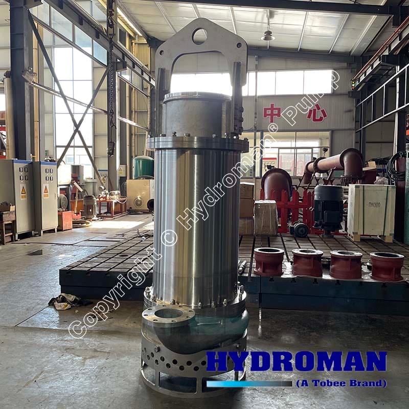 Submersible Slurry Pump for Handling Corrosive Ash Slurry