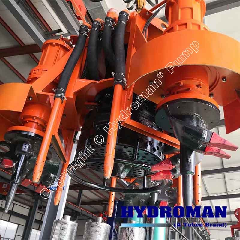 Submersible Dredging Pump with Electrical Cutter Head Design
