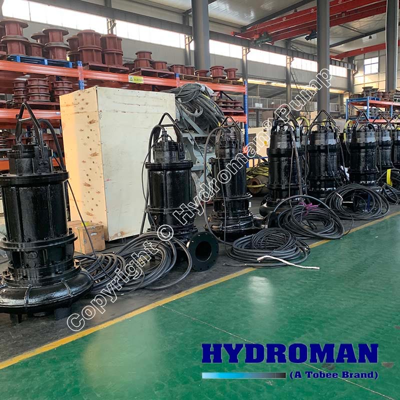 Underwater Submerged Pumps for Sewage Sludge Removal
