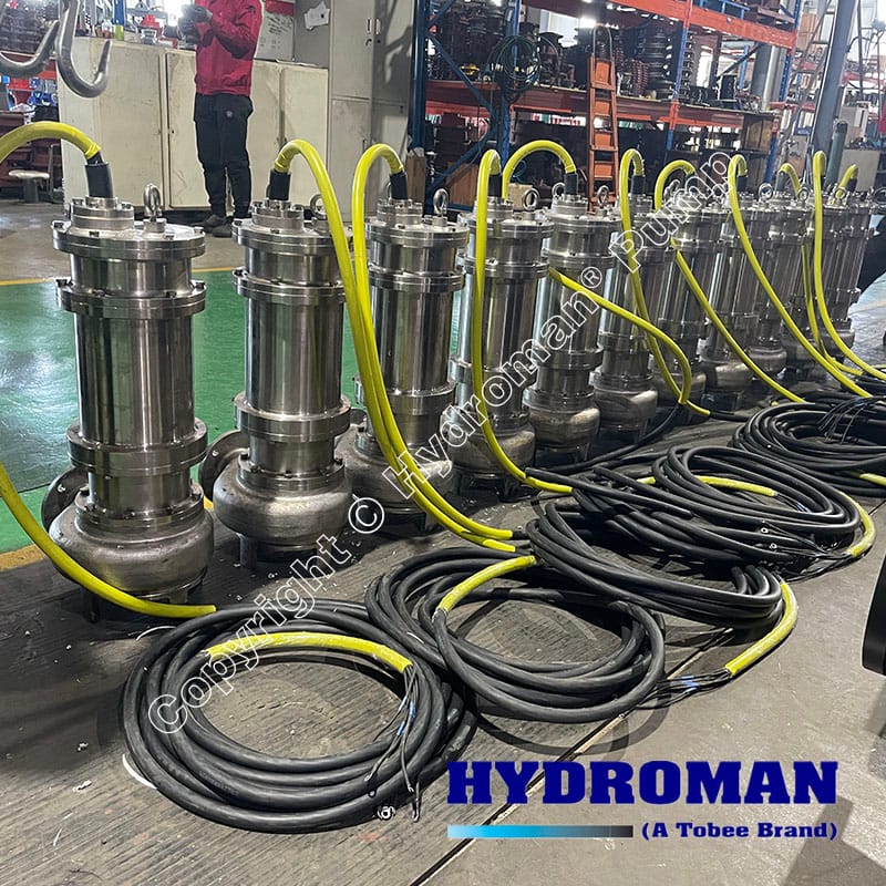 Durable Electric Submersible Pumps for Wastewater and Sewage