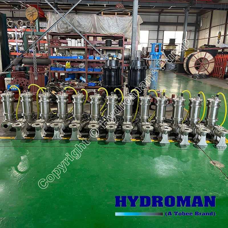 High Efficiency Sewage Submersible Pumps with Quick Discharge