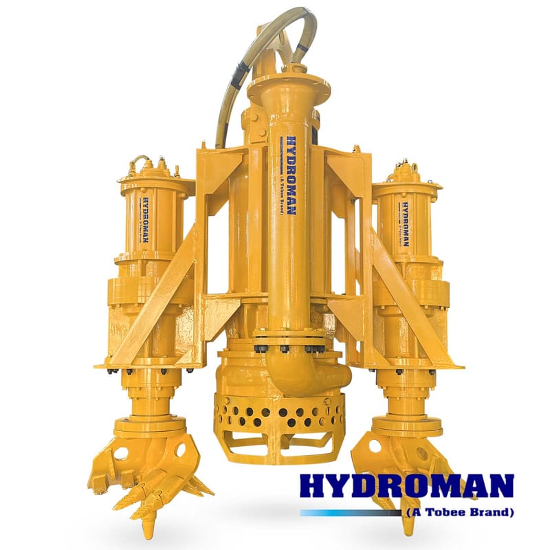 Submersible Slurry Pump 75kw with 2 Side Cutters for Dewatering Dock