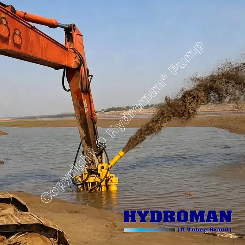 Hydraulic Dredge Pump Mounted on Excavator