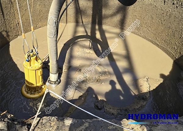 Submersible High Solids Slurry Pump with Agitator
