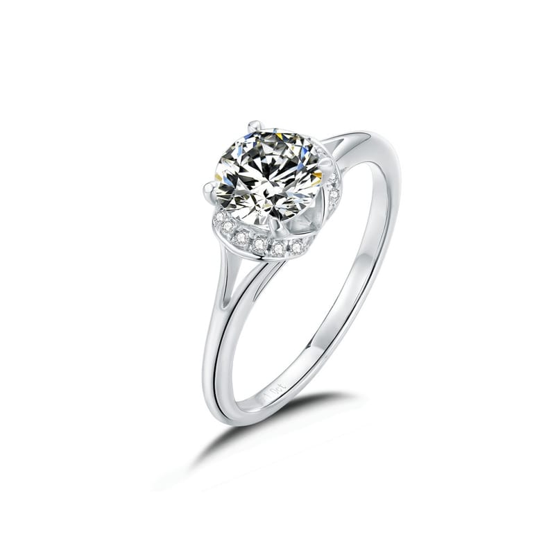 Snowflake Moissanite ring for women Broken Diamond Fresh flower diamond ring Moissanite engagement ring