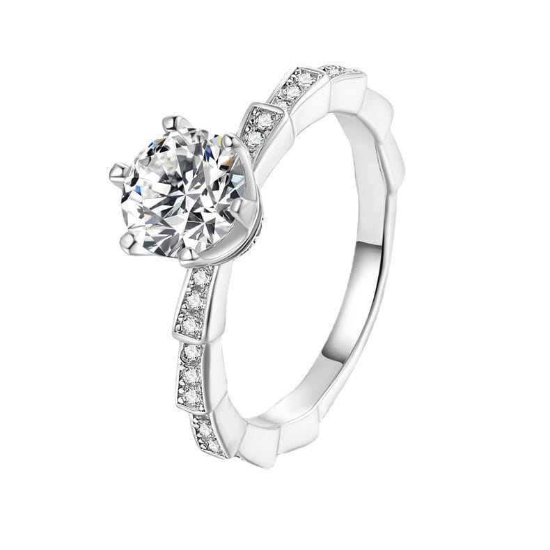 Light luxury all high-grade sense of Mosan ring
