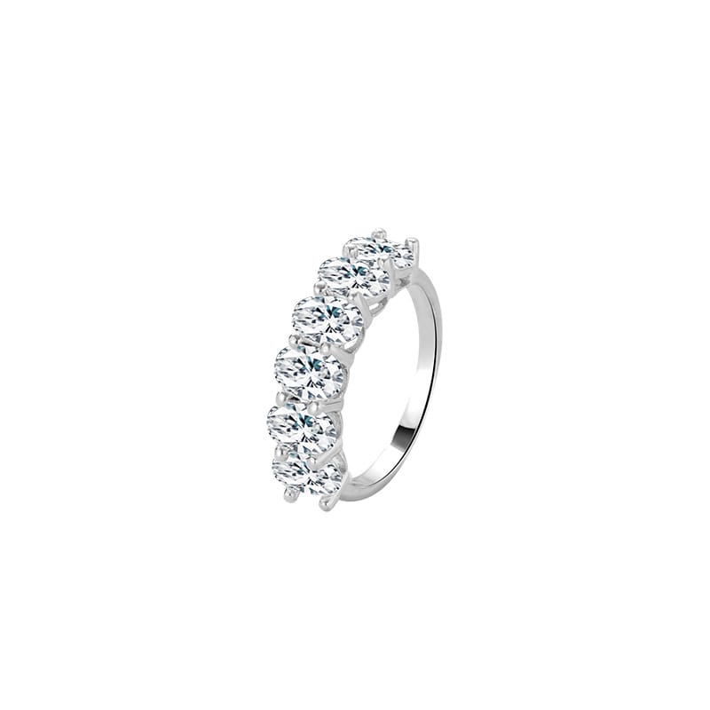 New sterling silver Mosan diamond pigeon egg ring