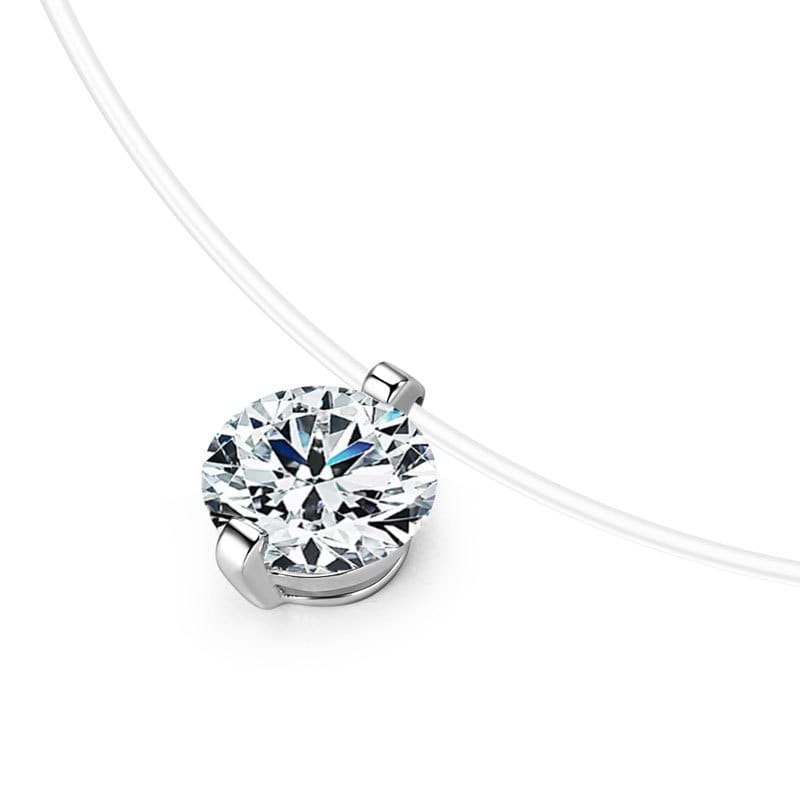 “Psalms of the Deep” D color moissanite diamond collarbone chain | S925 Silver Bionic Teardrop Pendant Minimalist Stacking Jewelry