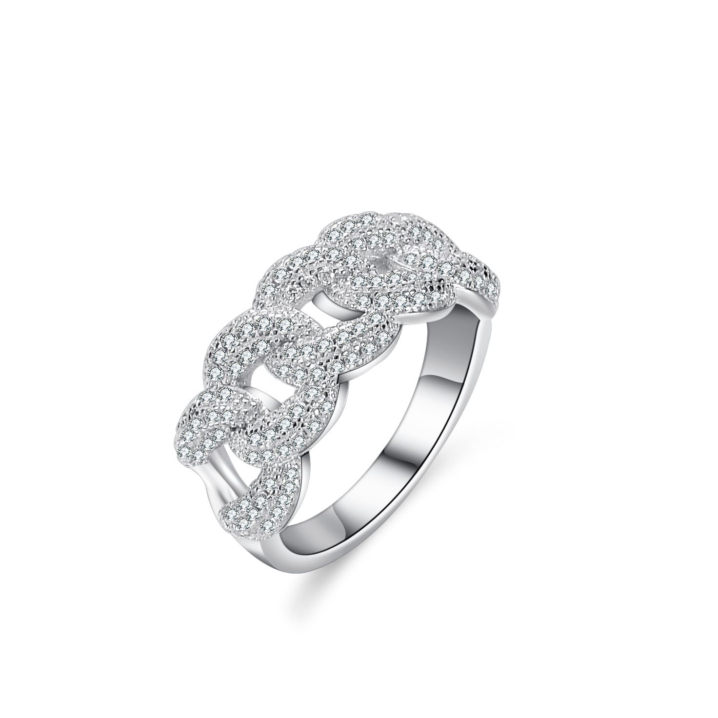 Silver Love Wing Moissanite Ring: Luxurious and Chic with a Touch of Minimalism