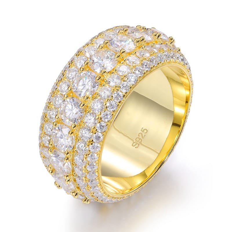 S925 Sterling Silver Moissanite Ring: Hip-Hop Style for Men and Women Product Introduction