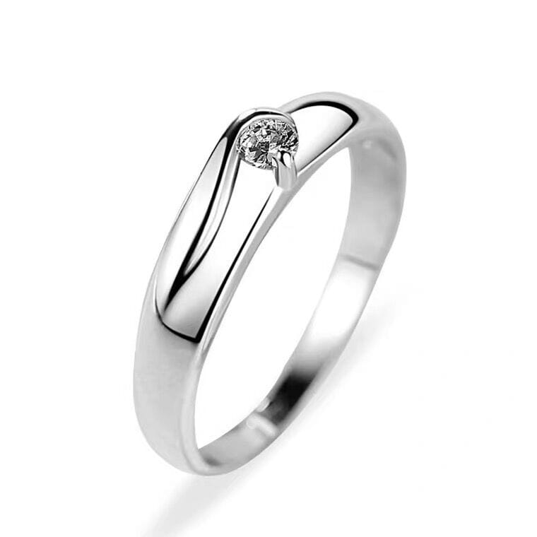 D Color Moissanite Engagement and Wedding Ring Set: 1 Carat Sterling Silver Interwoven Pavé Design