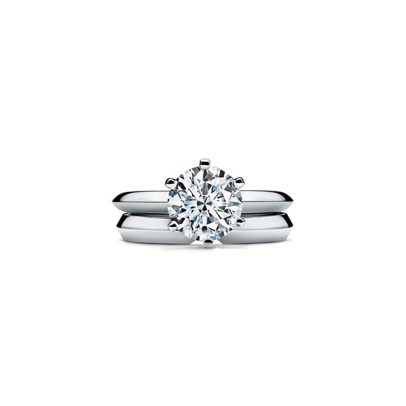 2-Carat Moissanite Ring in Platinum: Timeless Elegance with a Closed Band Design