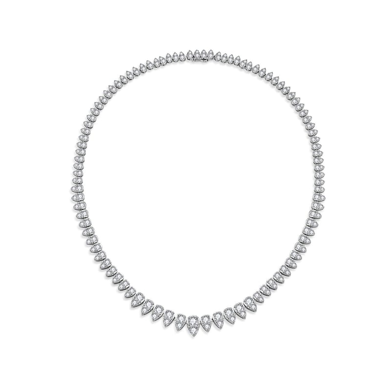 Luxury Moissanite Teardrop Necklace: Fashionable and Trendy for Women Product Introduction